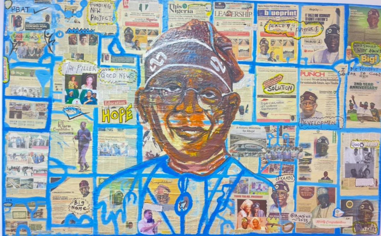 National Treasure, 2025, Mix-media, by Ajayi Damilare Elijah