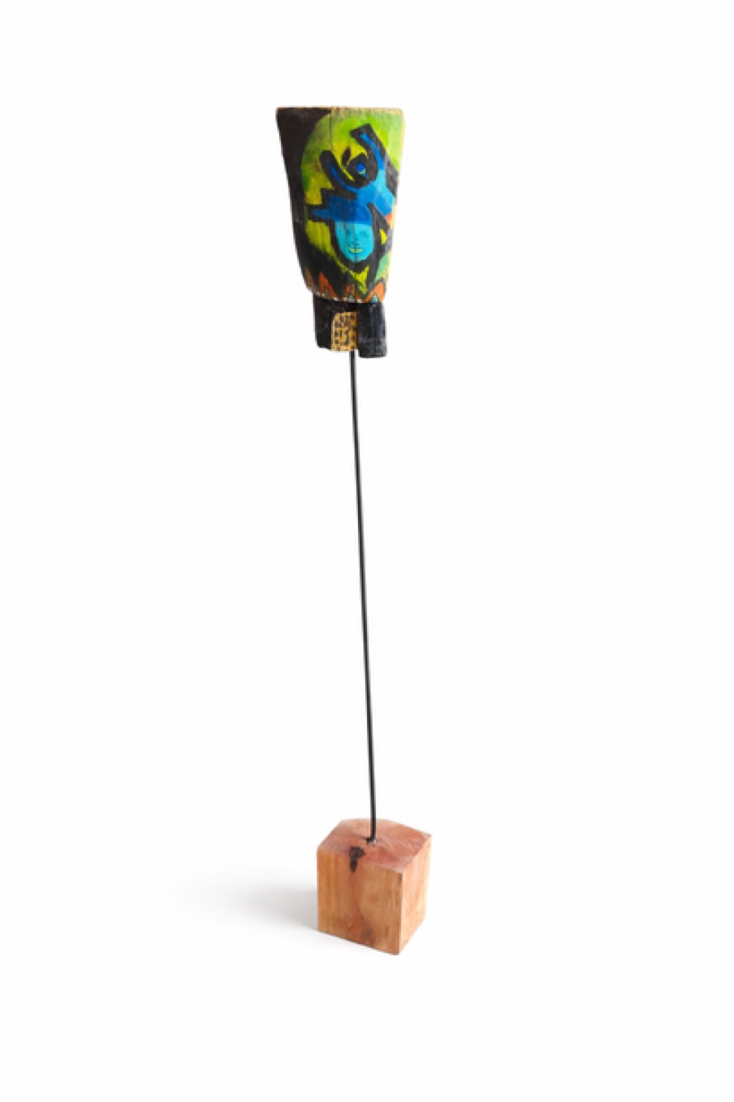 The First Signal, Paint on wood and iron, by Ajayi Damilare Elijah
